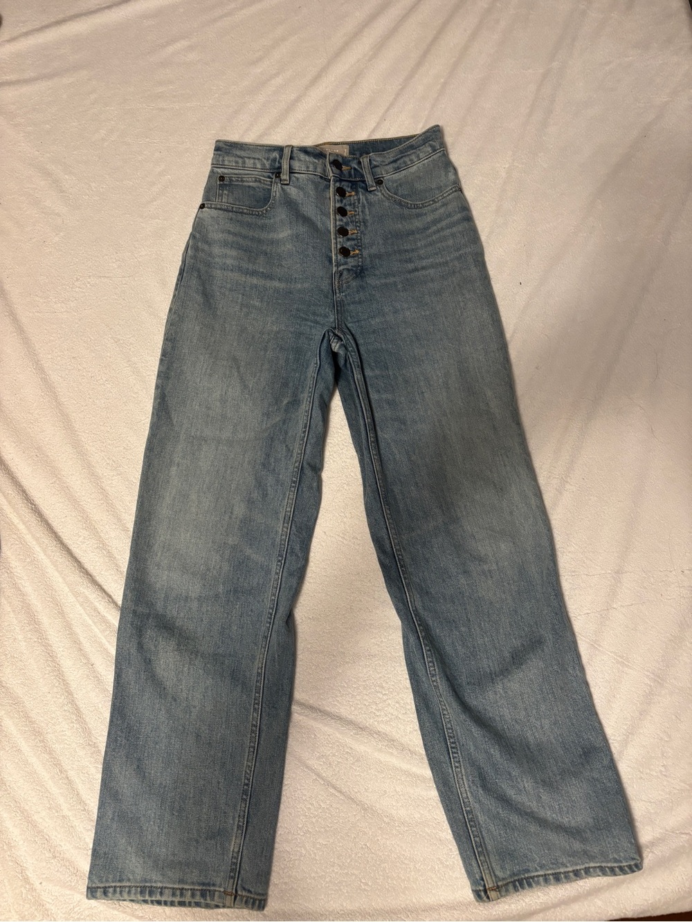 High-Rise Wide-Leg Everlane Women’s Jeans in Light Blue